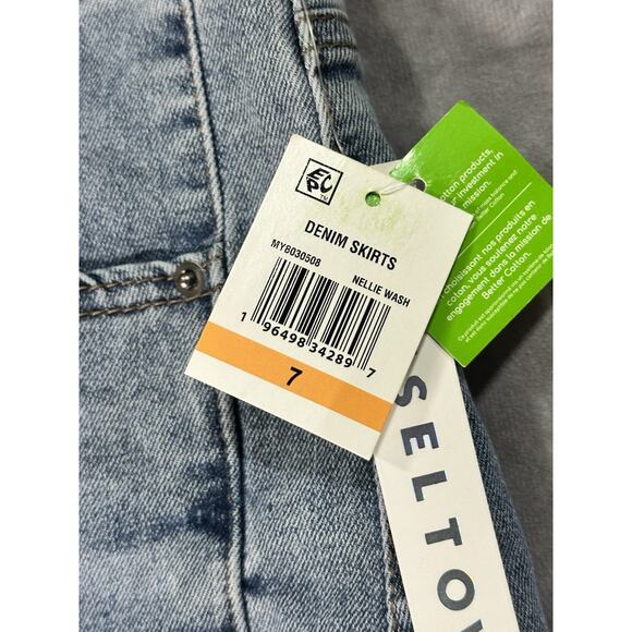 Tinseltown Womens Denim Skirt Juniors 7 7/28 - Picture 4 of 4